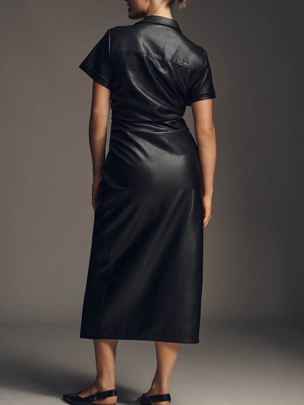Pilcro Greer Faux-Leather Midi Dress - Picture 2 of 2